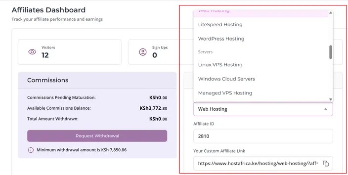 custom link generator kenya