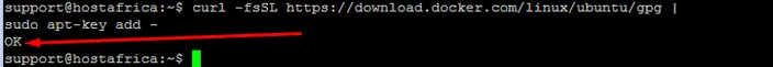 terminal output