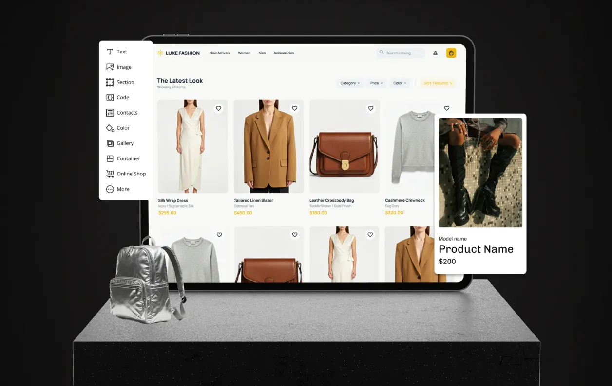 HostAfrica website builder for Clothing Stores & Fashion