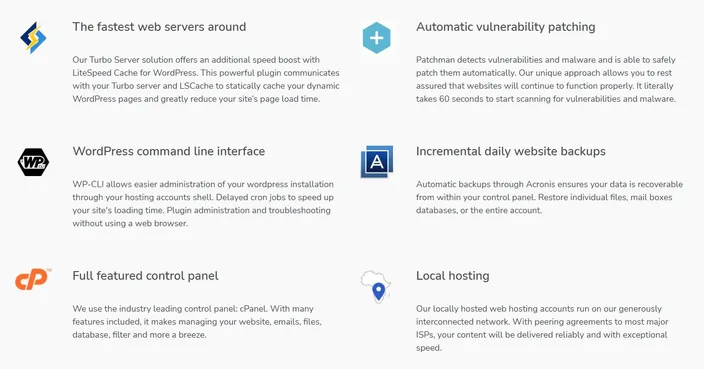 Optimised features for WordPress hosting with HostAfrica
