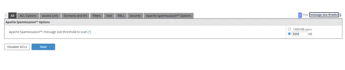 It's recommended you increase the maximum email size of the emails that will be scanned.