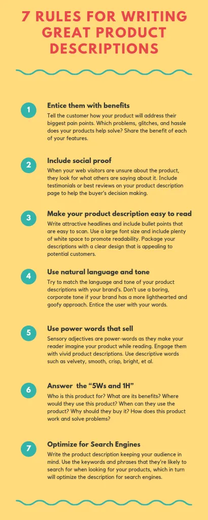 web4africa product descriptions infographic