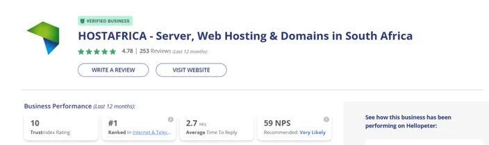 hostafrica rating hellopeter