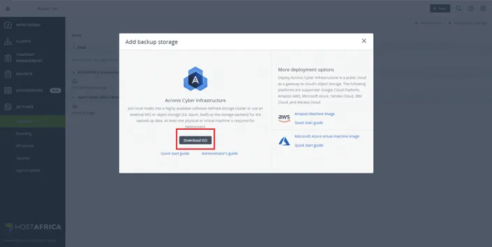 Acronis screenshot