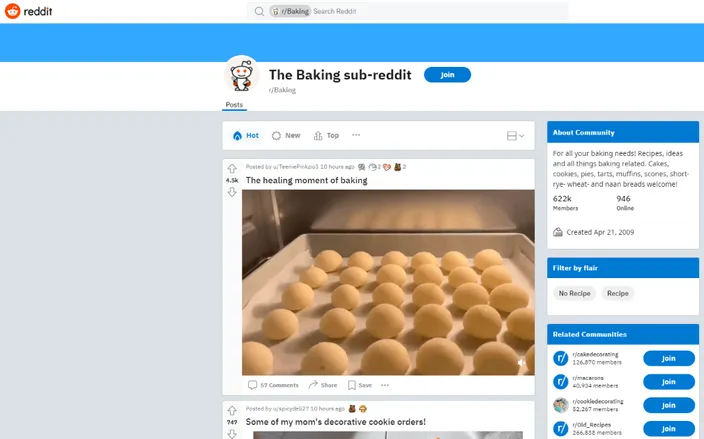 The Backing sub-reddit