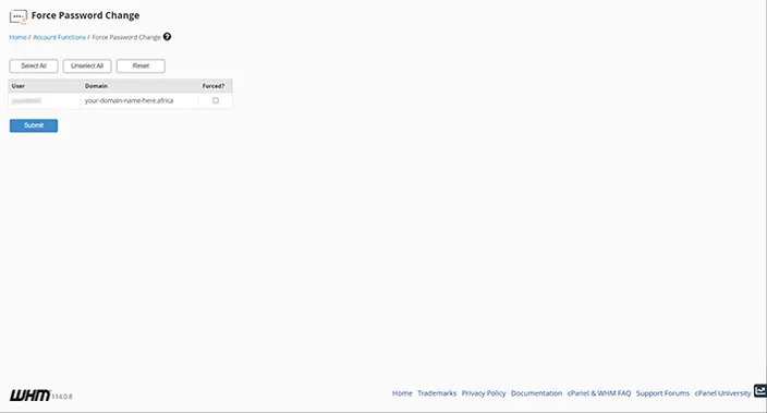 whm force password change dashboard